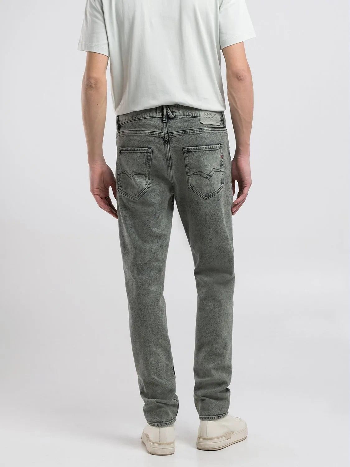 GREEN 12 OZ BLACK OD COMFORT DENIM MICKYM SLIM-FIT JEANS