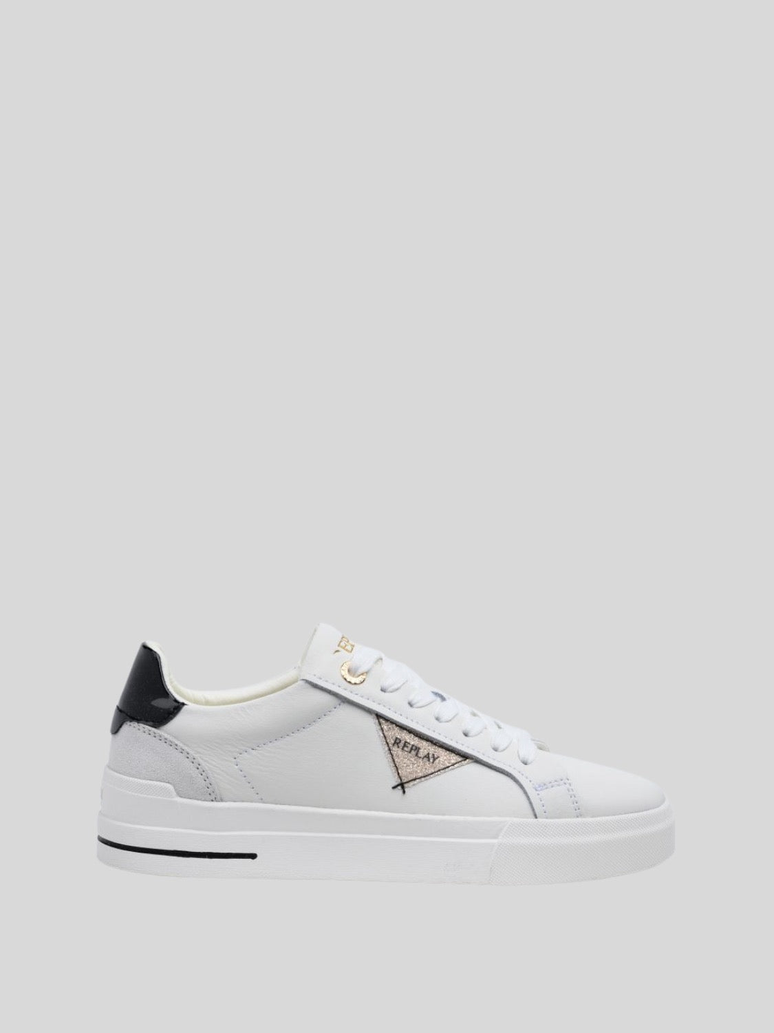 EVAN W POP WHITE BLACK SNEAKERS