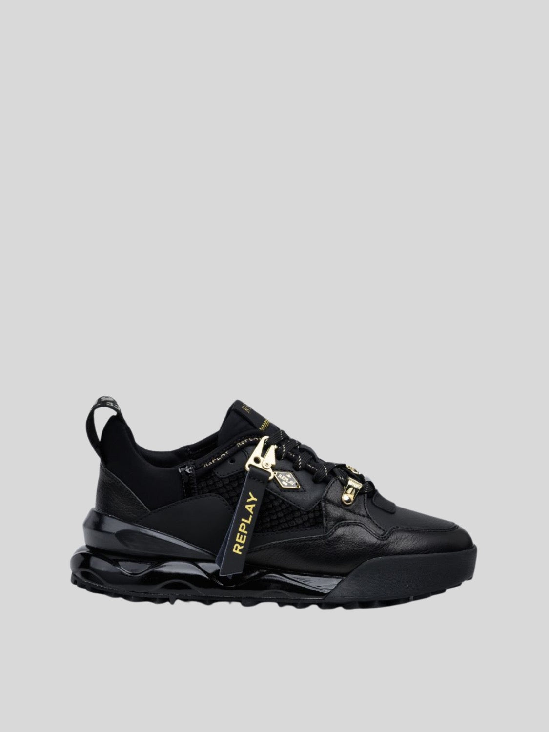 FIELD W SPEED PIPE BLACK SNEAKERS
