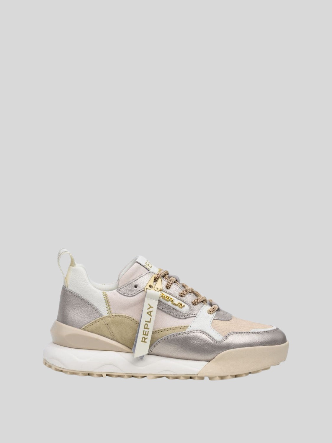 FIELD W METAL 2 PLATIN BEIGE SNEAKERS