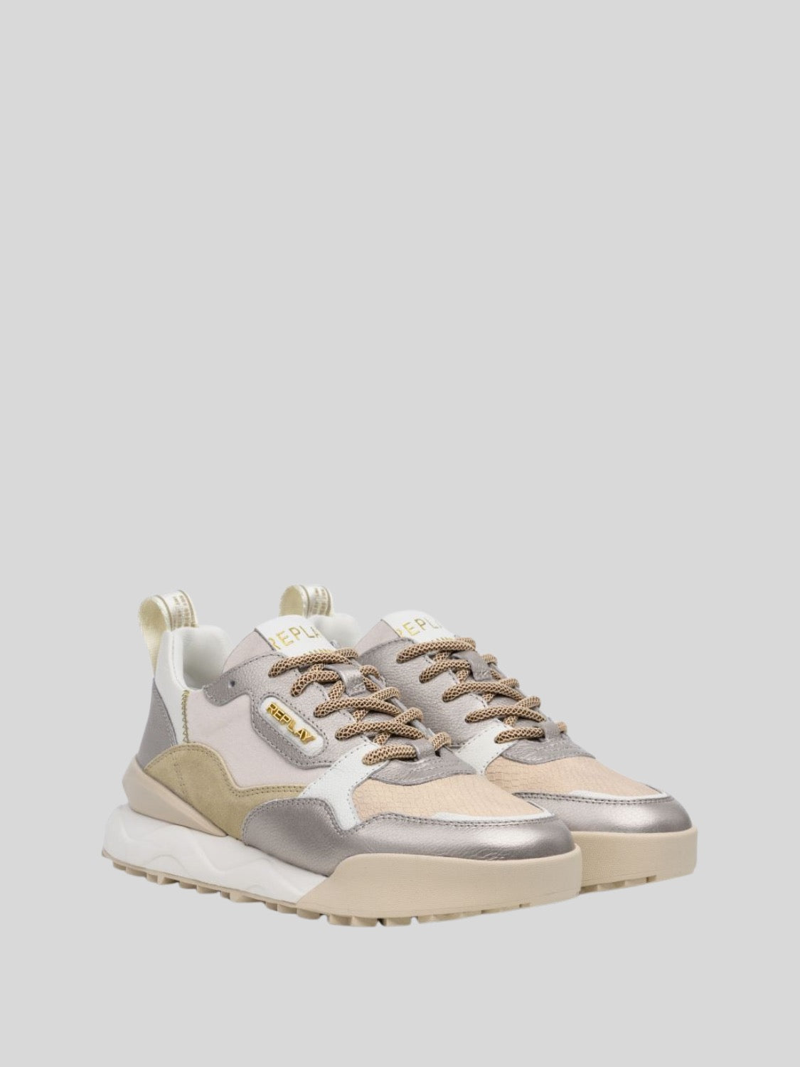 FIELD W METAL 2 PLATIN BEIGE SNEAKERS