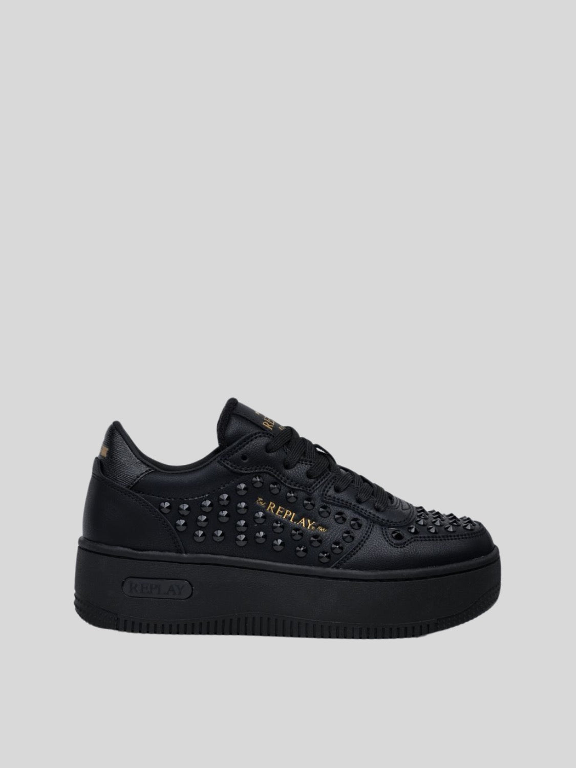 EPIC HIGH STUDS BLACK BLACK SNEAKERS