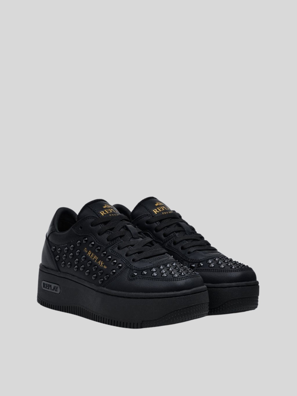 EPIC HIGH STUDS BLACK BLACK SNEAKERS