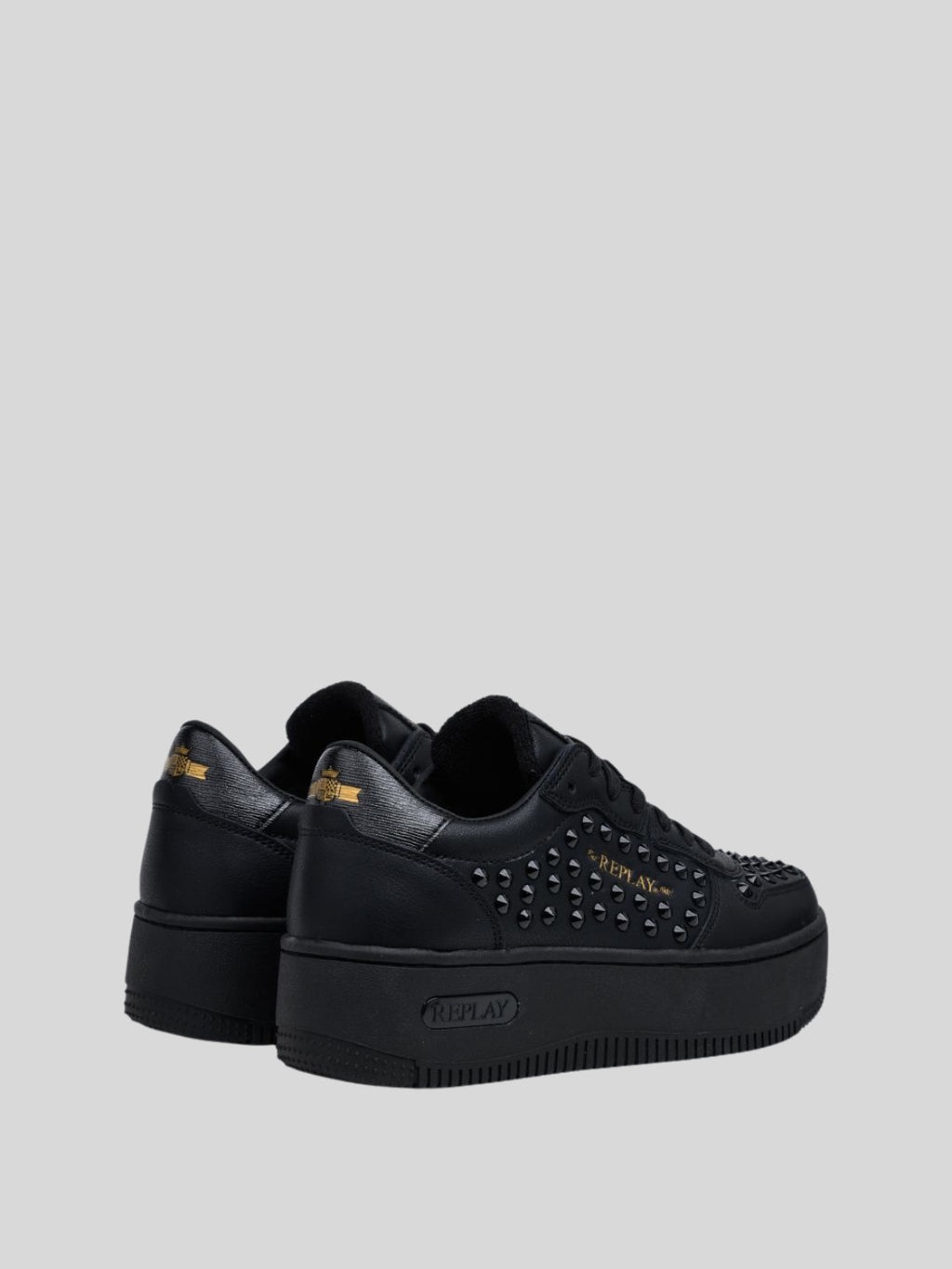 EPIC HIGH STUDS BLACK BLACK SNEAKERS