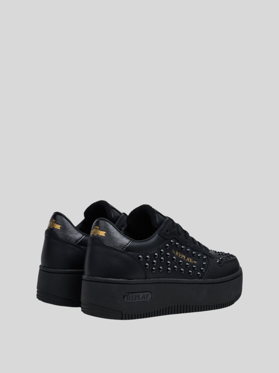 EPIC HIGH STUDS BLACK BLACK SNEAKERS