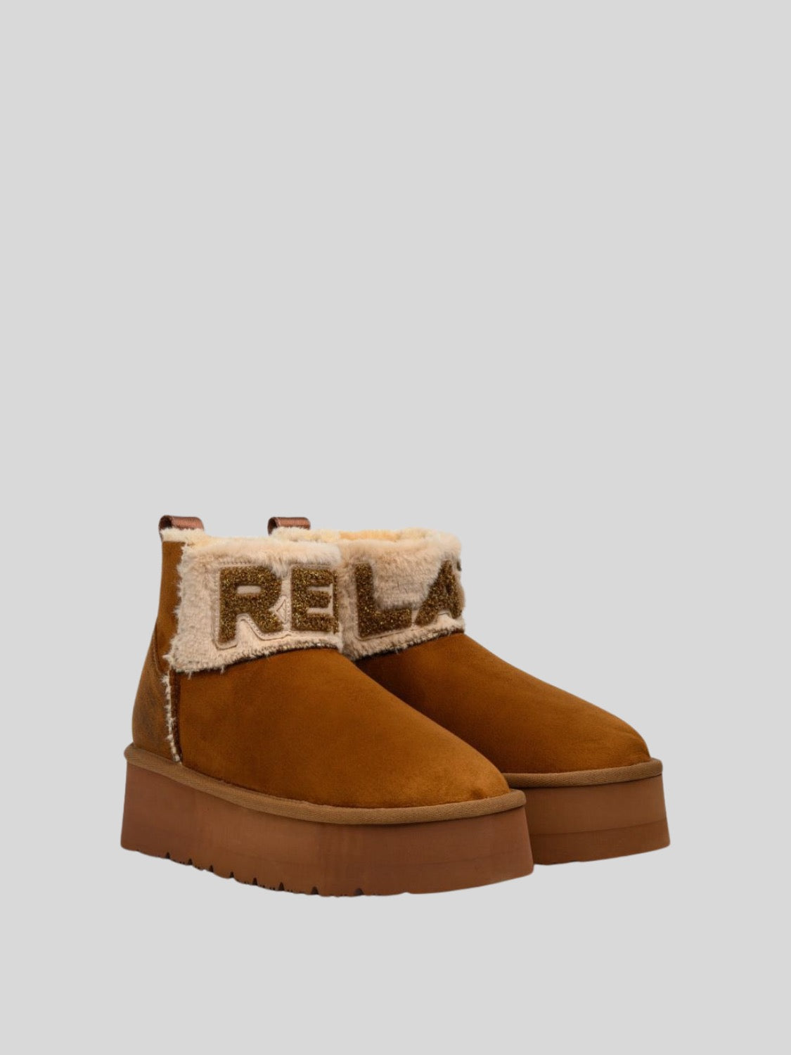 CHIC REP BROWN ANKLE BOOTS