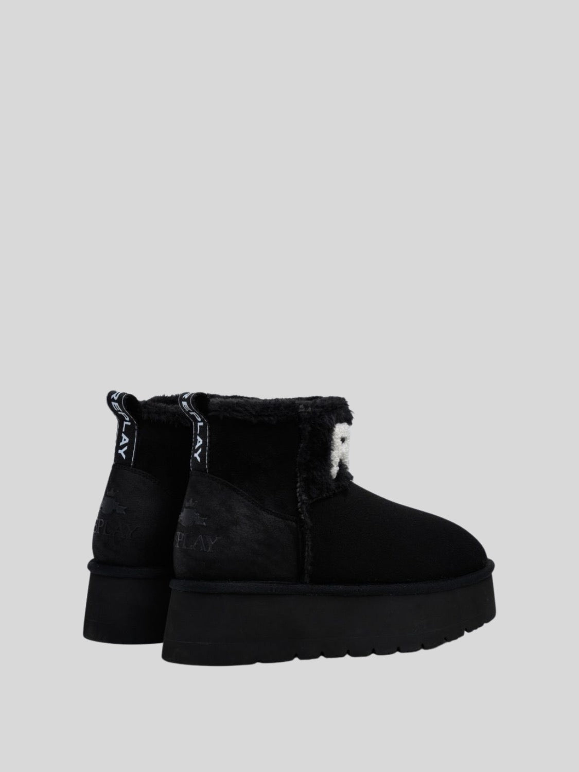 CHIC REP BLACK ANKLE BOOTS