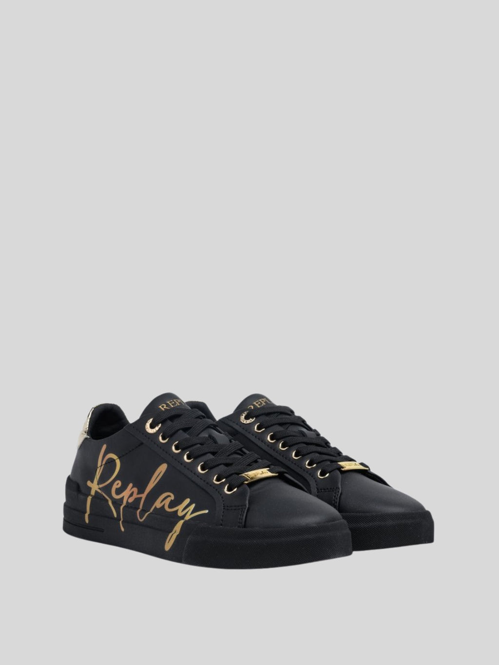 EVAN W LUX BLACK SNEAKERS
