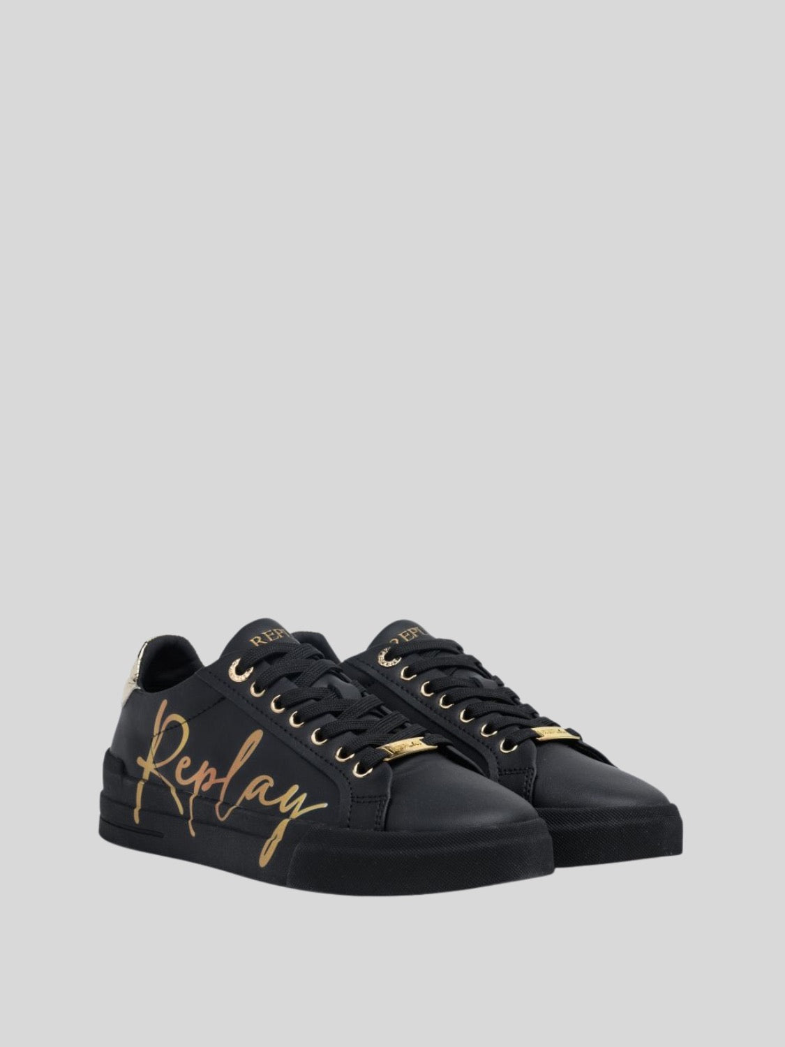EVAN W LUX BLACK SNEAKERS